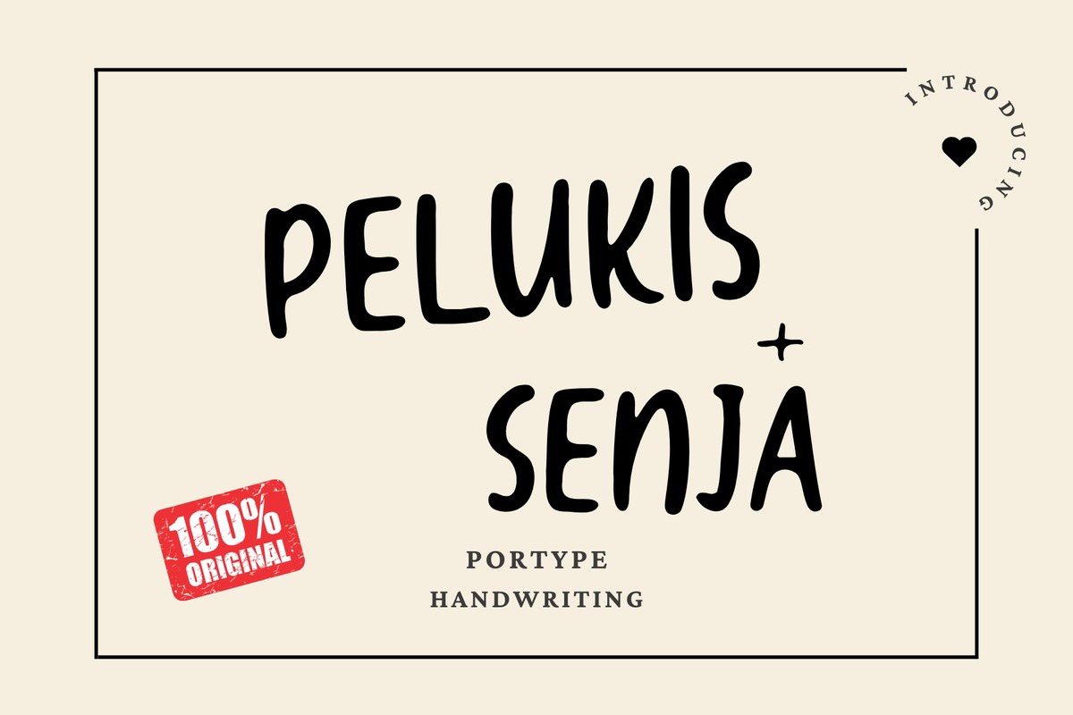 Czcionka Pelukis Senja