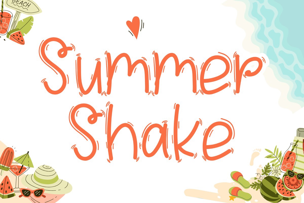 Czcionka Summer Shake