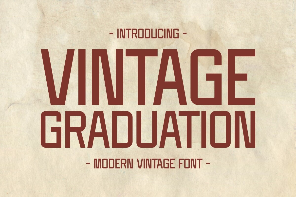 Czcionka Vintage Graduation