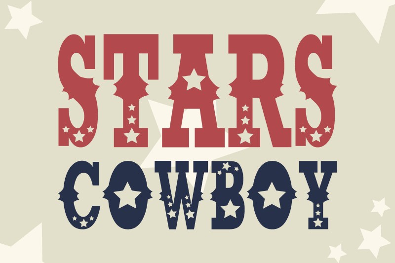 Czcionka Stars Cowboy