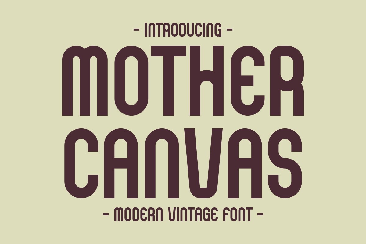 Czcionka Mother Canvas