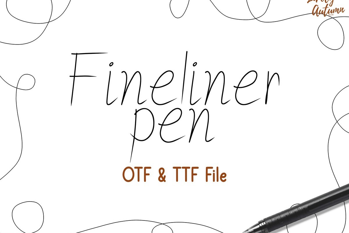 Czcionka Fineliner Pen