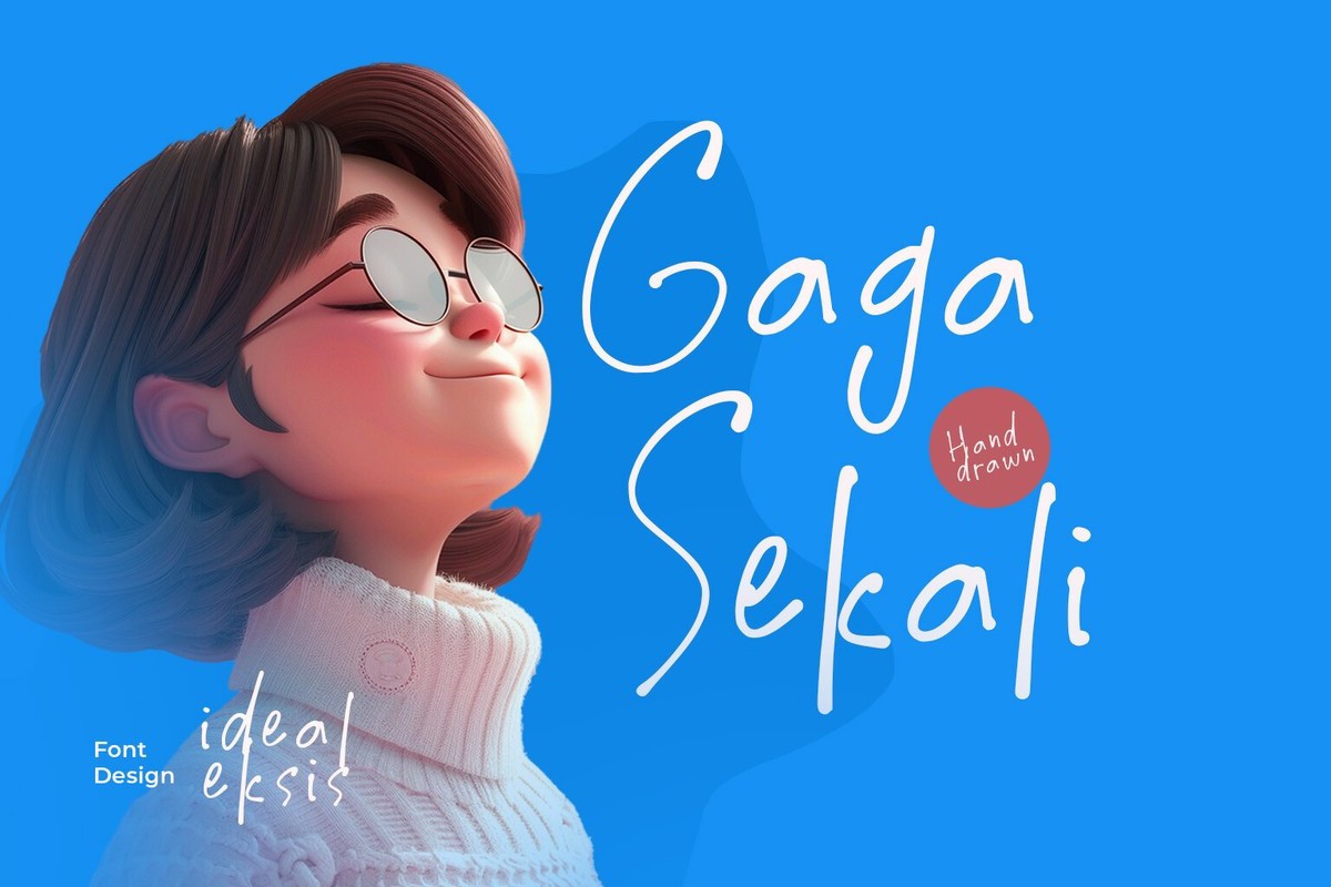 Czcionka Gaga Sekali