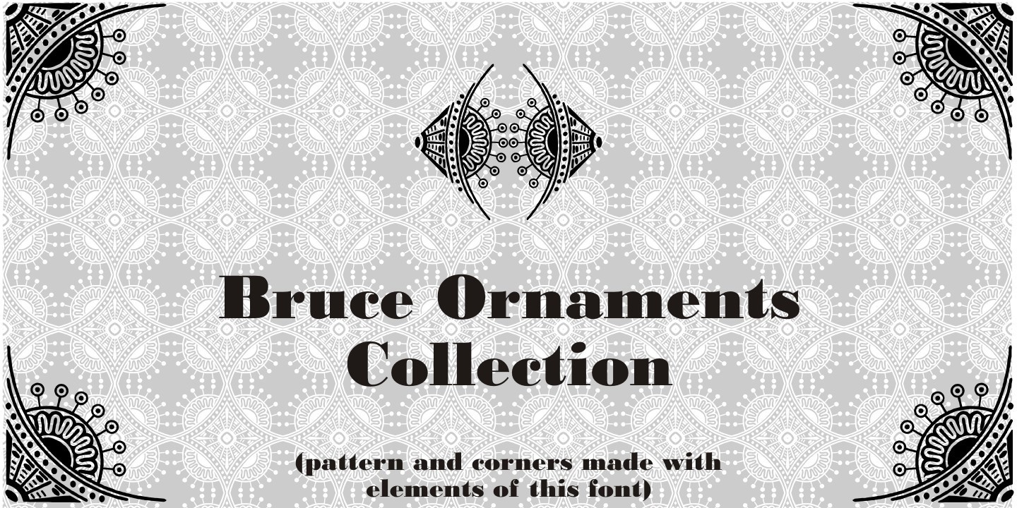 Czcionka Bruce Ornaments Collection