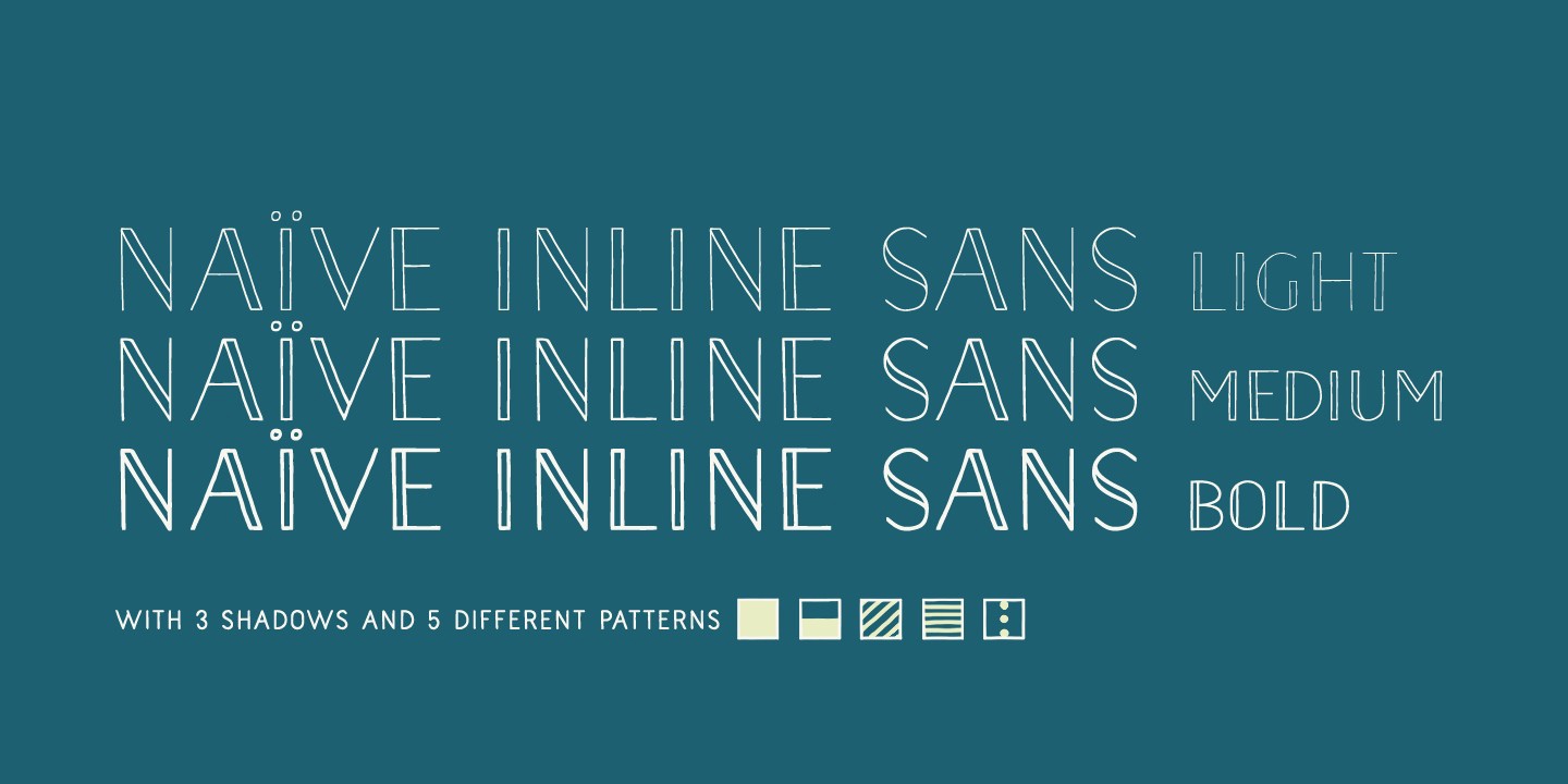 Czcionka Naive Inline Sans