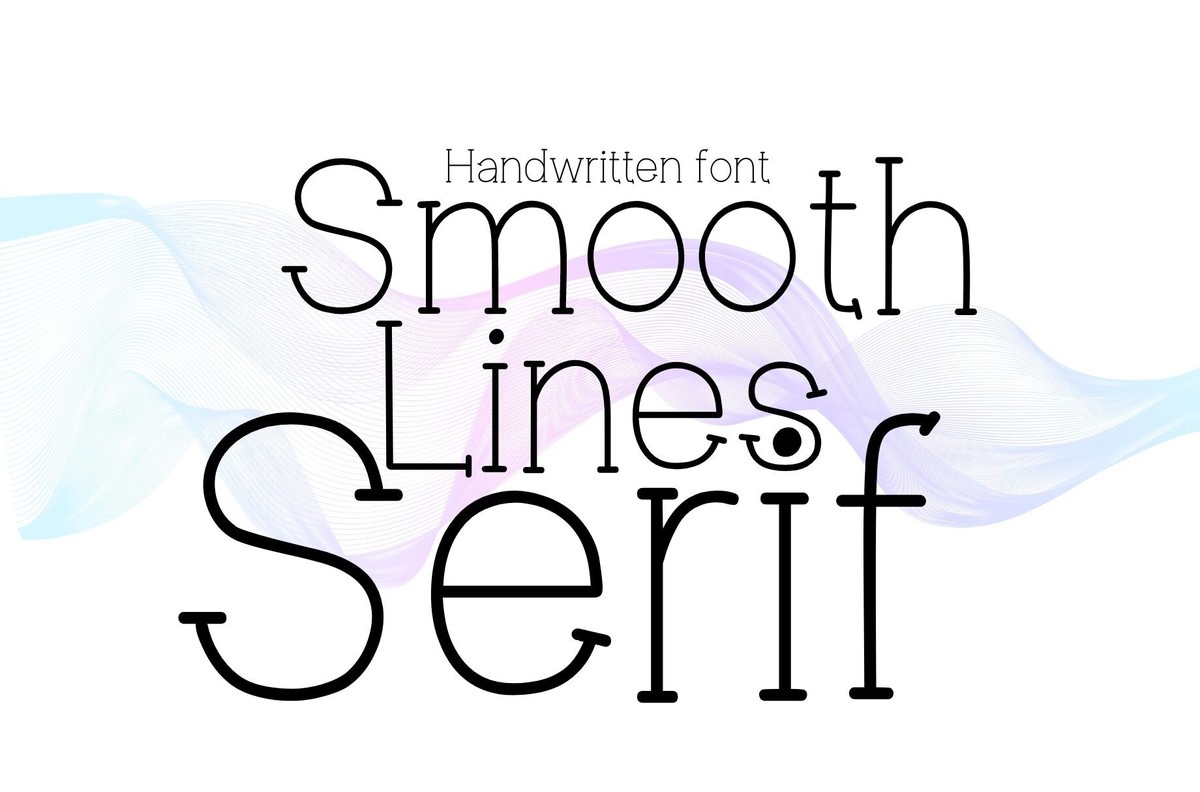 Czcionka Smooth Lines Serif