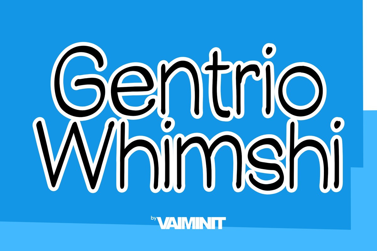 Czcionka Gentrio Whimshi