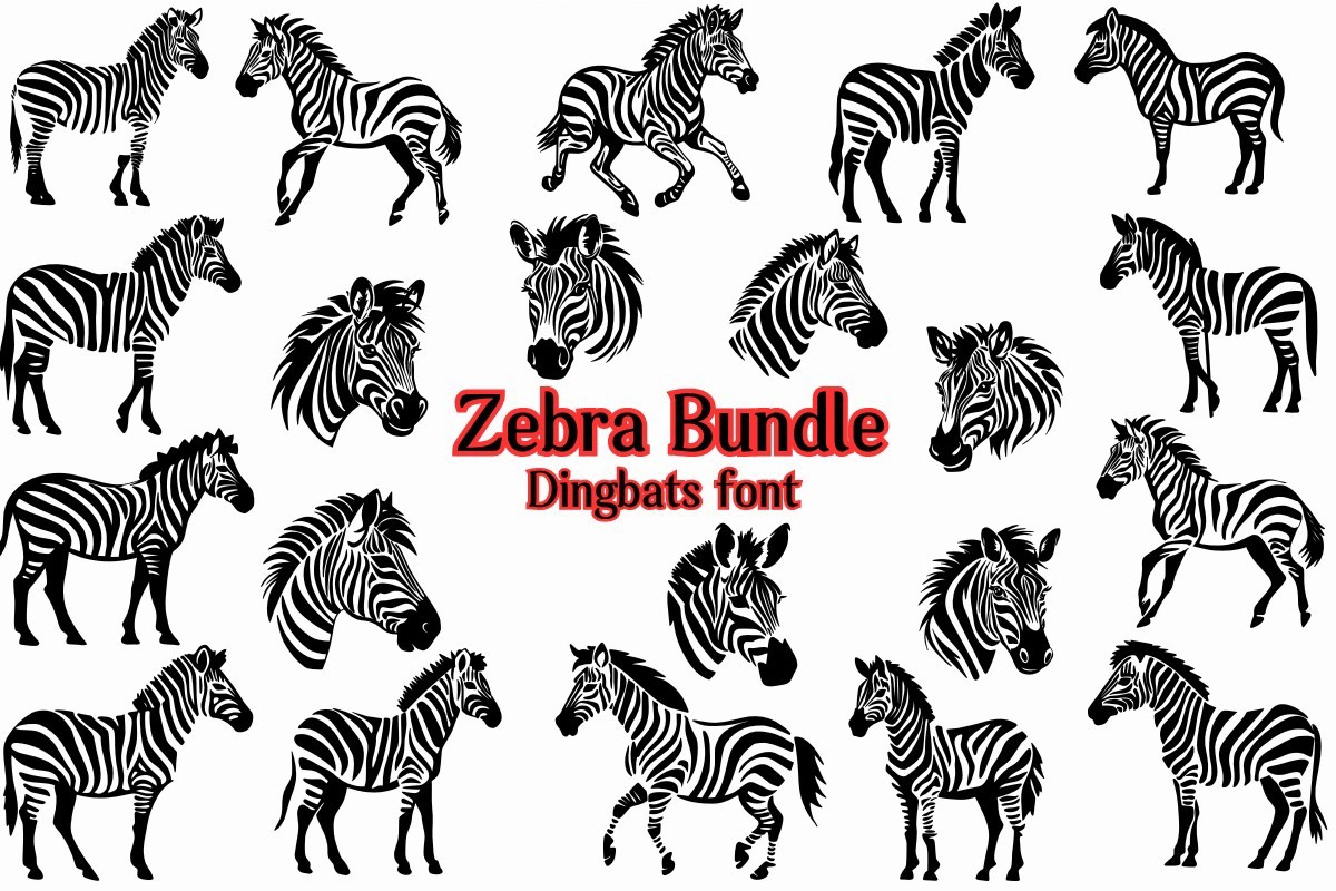 Czcionka Zebra Bundle