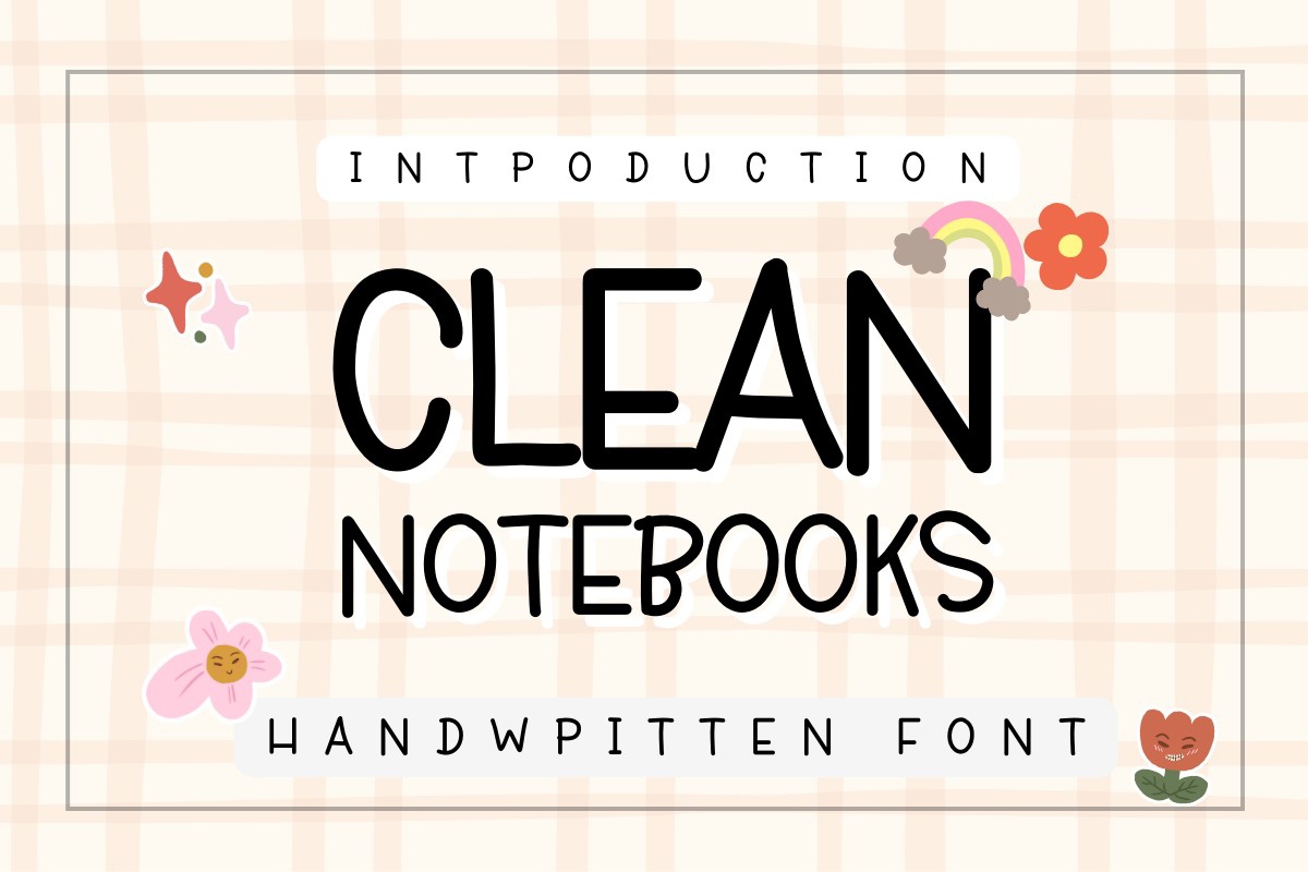 Czcionka Clean Notebooks