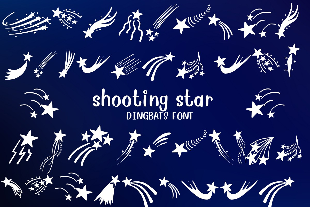 Czcionka Shooting Star