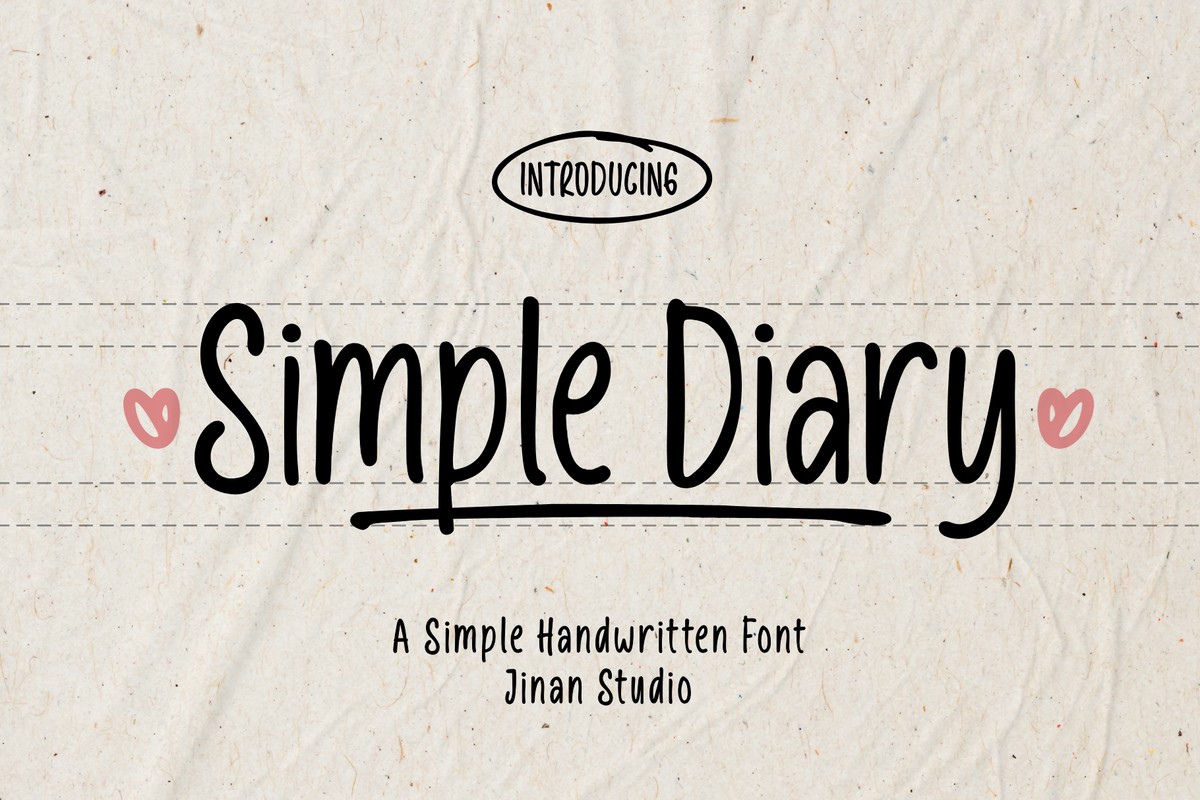 Czcionka Simple Diary