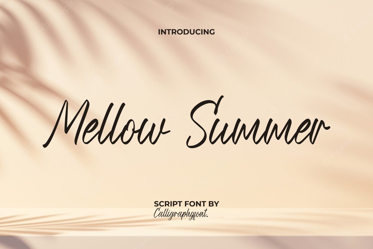 Czcionka Mellow Summer