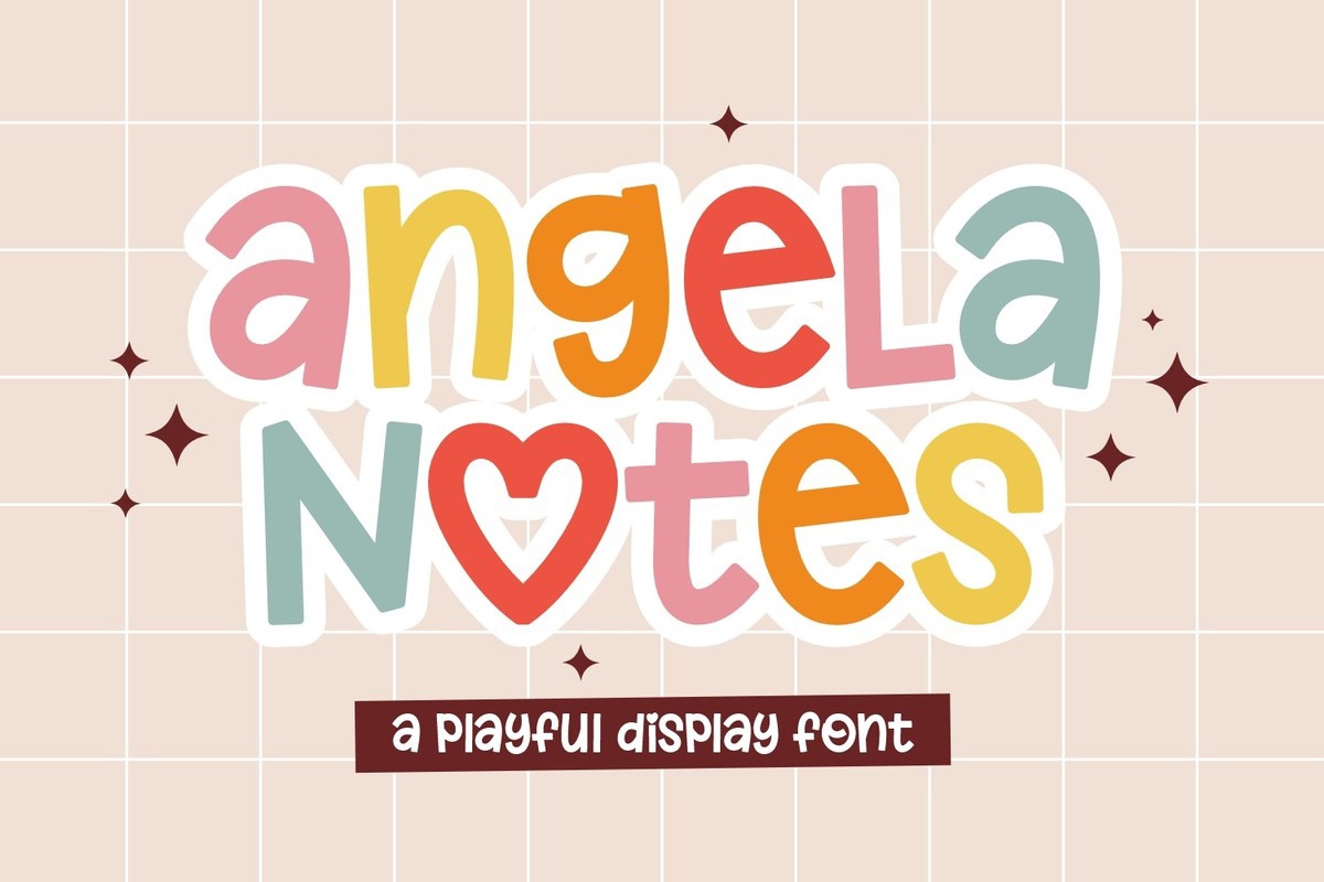 Czcionka Angela Notes