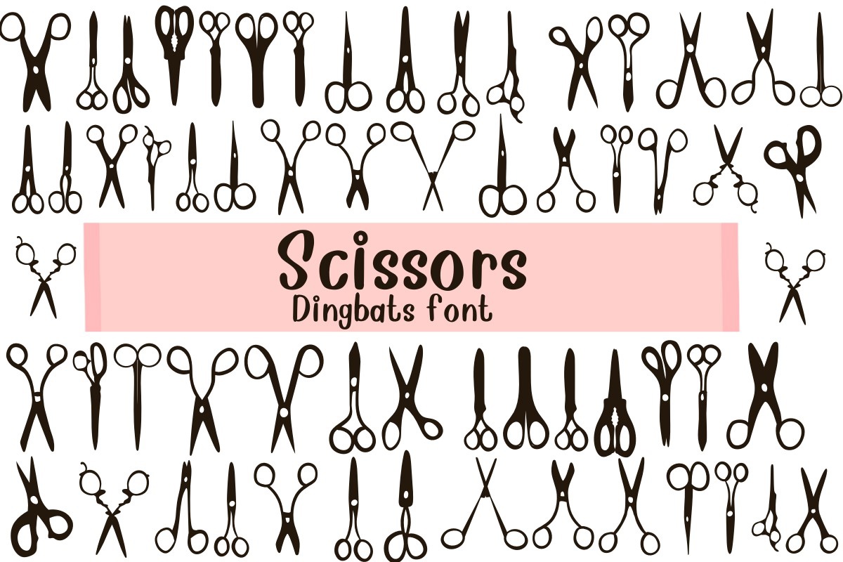 Czcionka Scissors