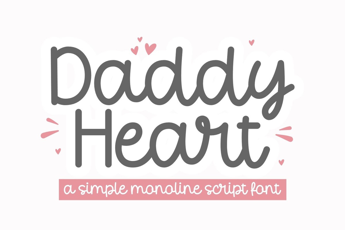 Czcionka Daddy Heart