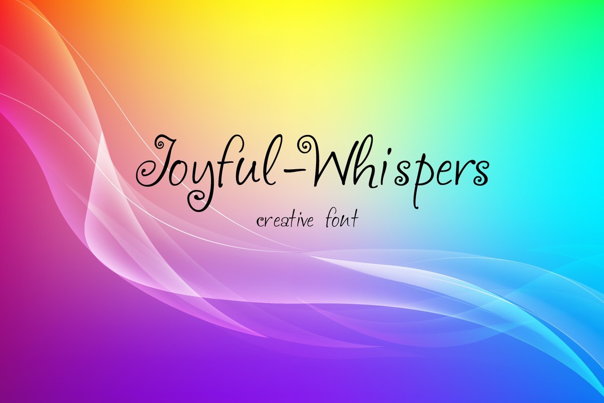 Czcionka Joyful Whispers