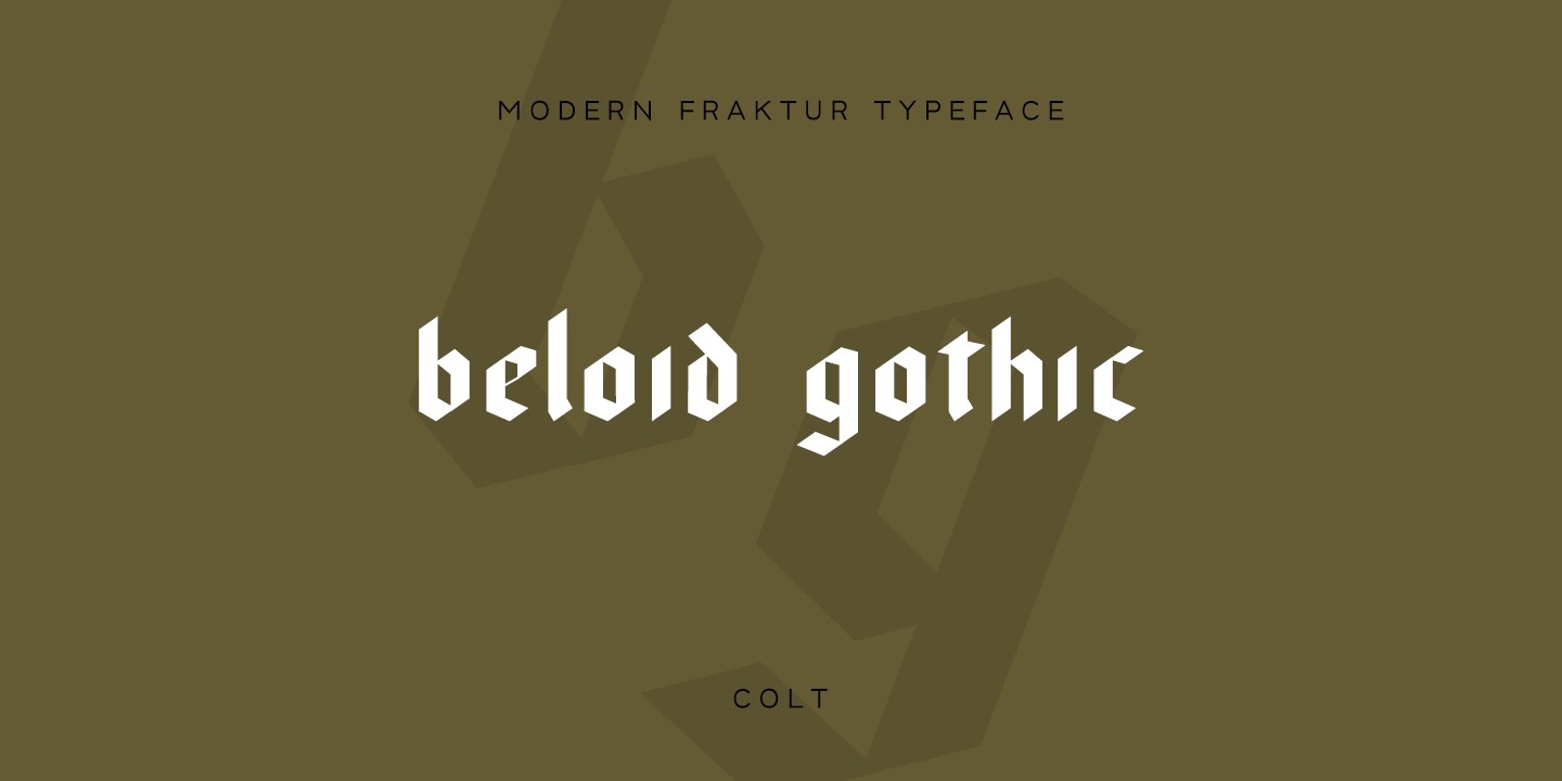 Czcionka Beloid Gothic