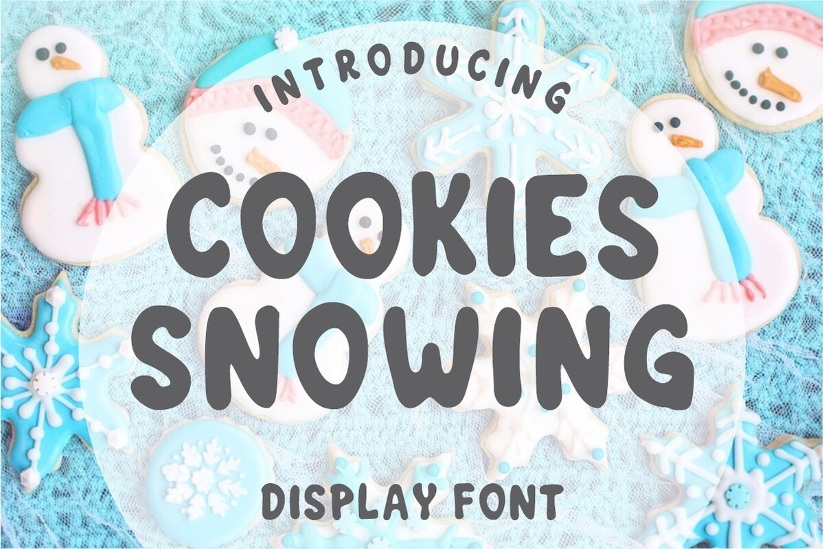 Czcionka Cookies Snowing