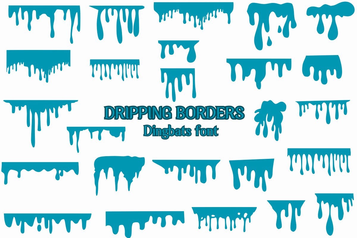 Czcionka Dripping Borders