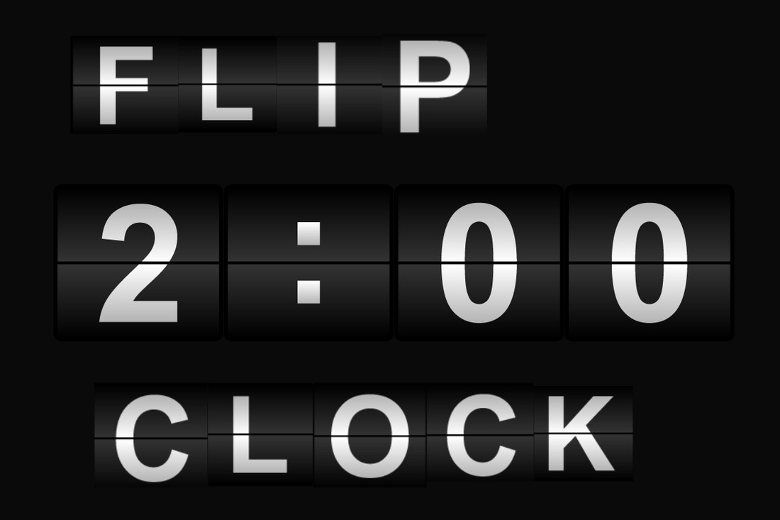 Czcionka Flip Clock