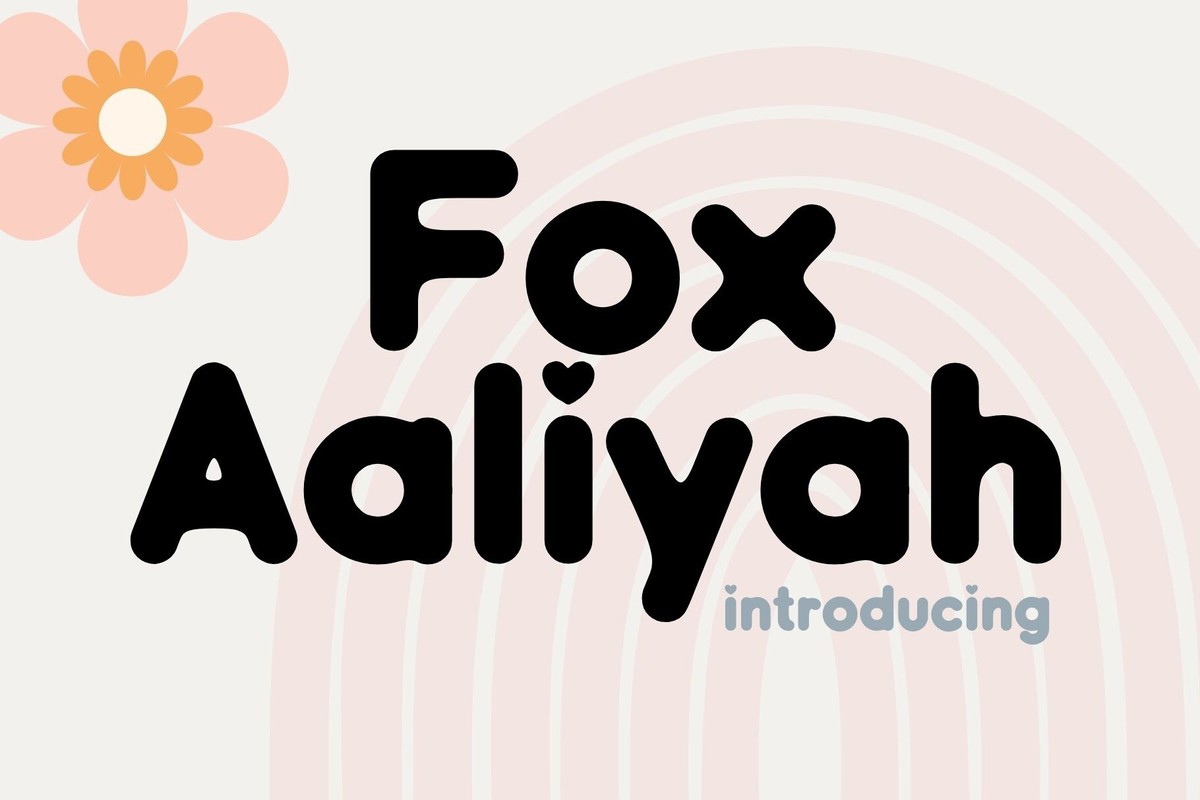 Czcionka Fox Aaliyah