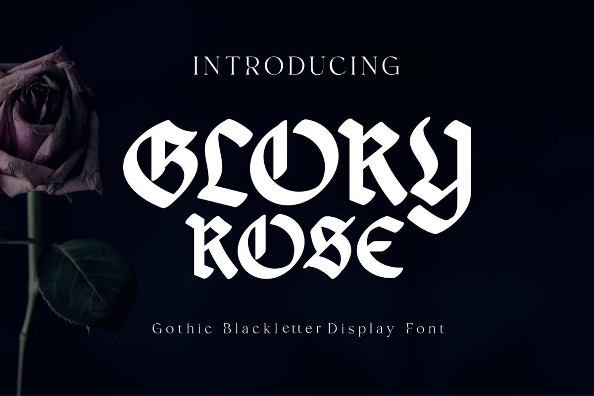 Czcionka Glory Rose