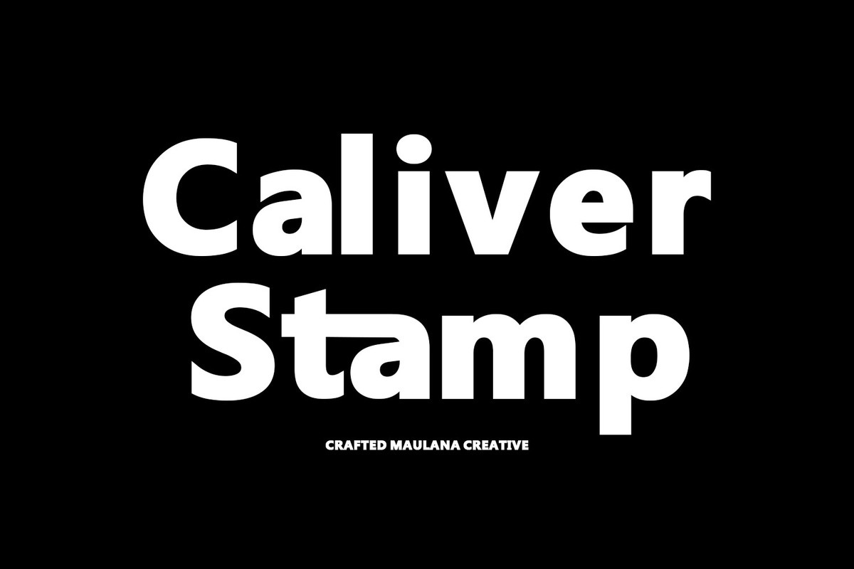 Czcionka Caliver Stamp