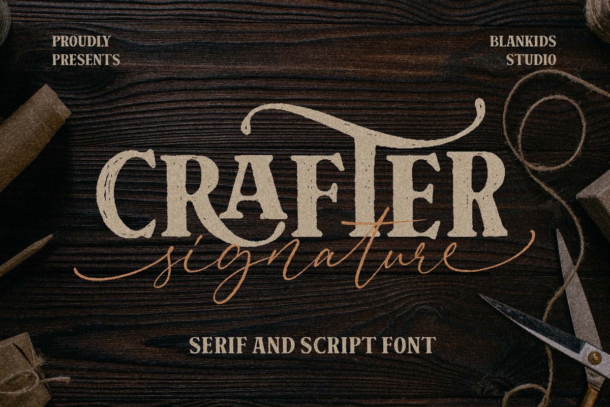 Czcionka Crafter Signature