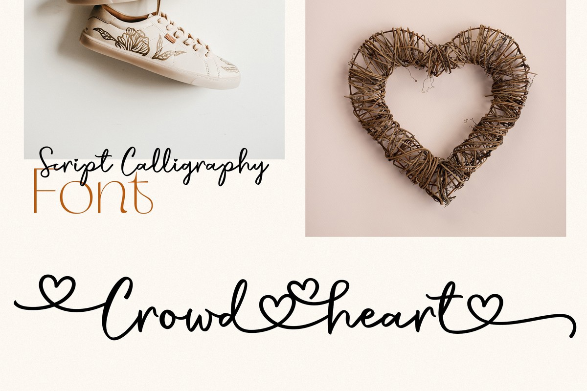 Czcionka Crowd Heart Script