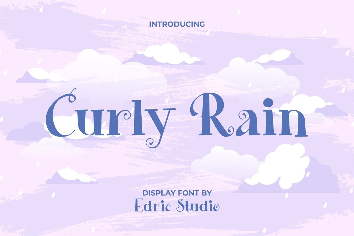 Czcionka Curly Rain