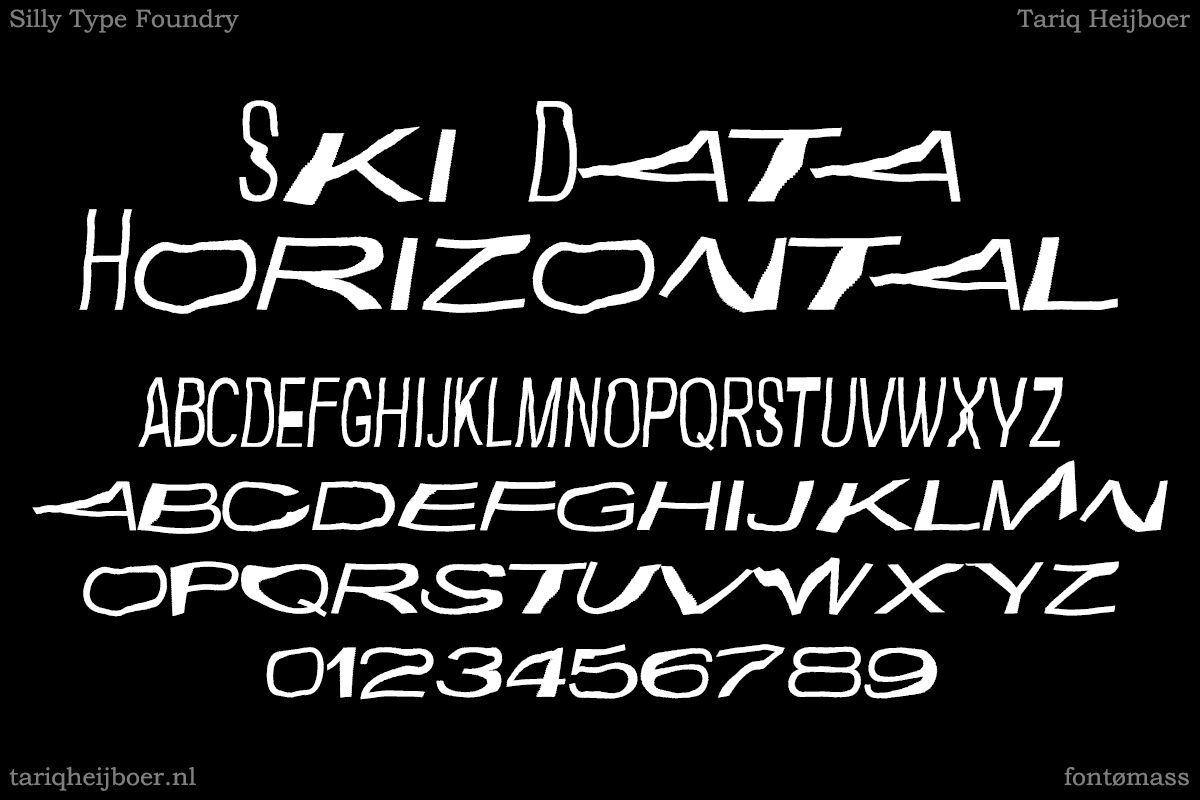 Czcionka Ski Data Horizontal