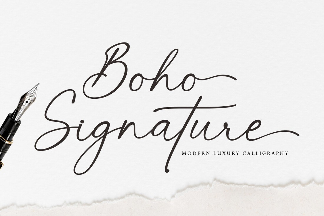 Czcionka Boho Signature