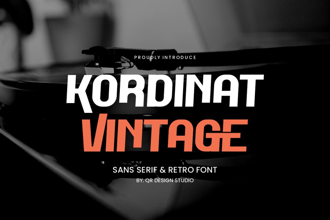 Czcionka Kordinat Vintage