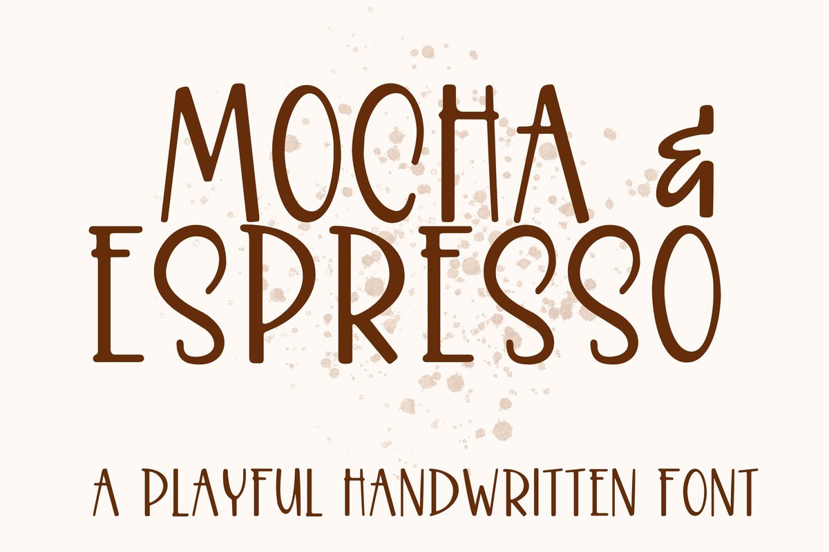 Czcionka Mocha & Espresso