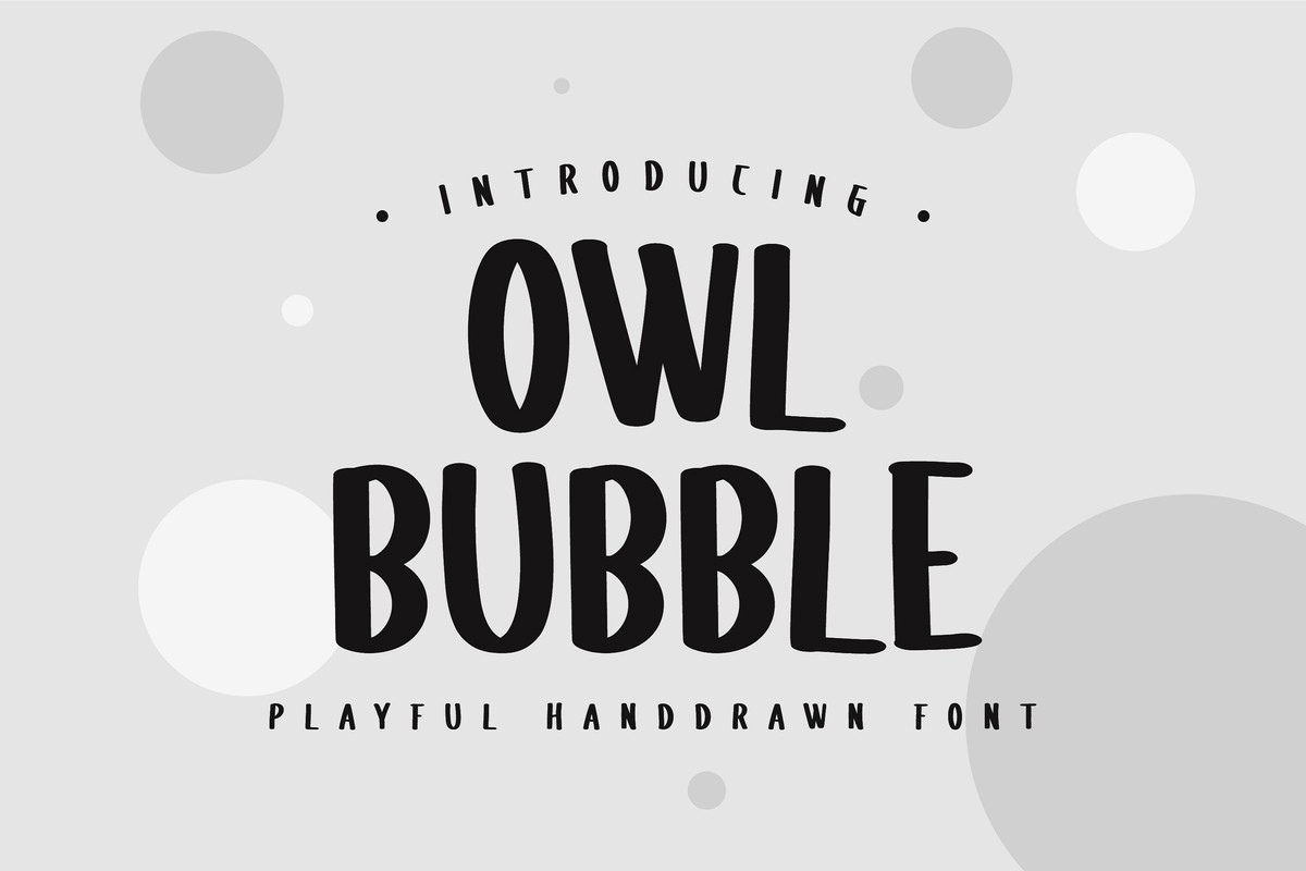 Czcionka Owl Bubble