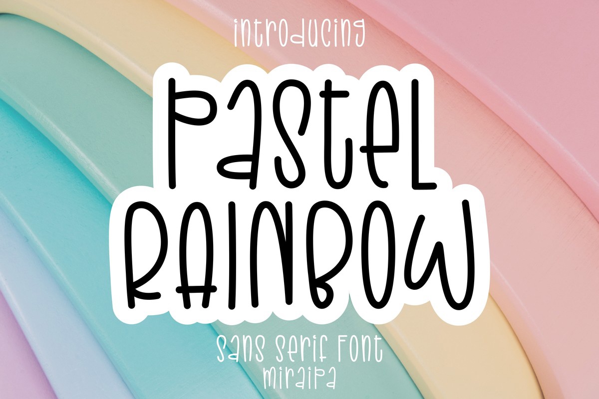 Czcionka Pastel Rainbow