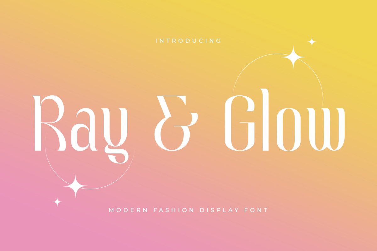 Czcionka Ray and Glow