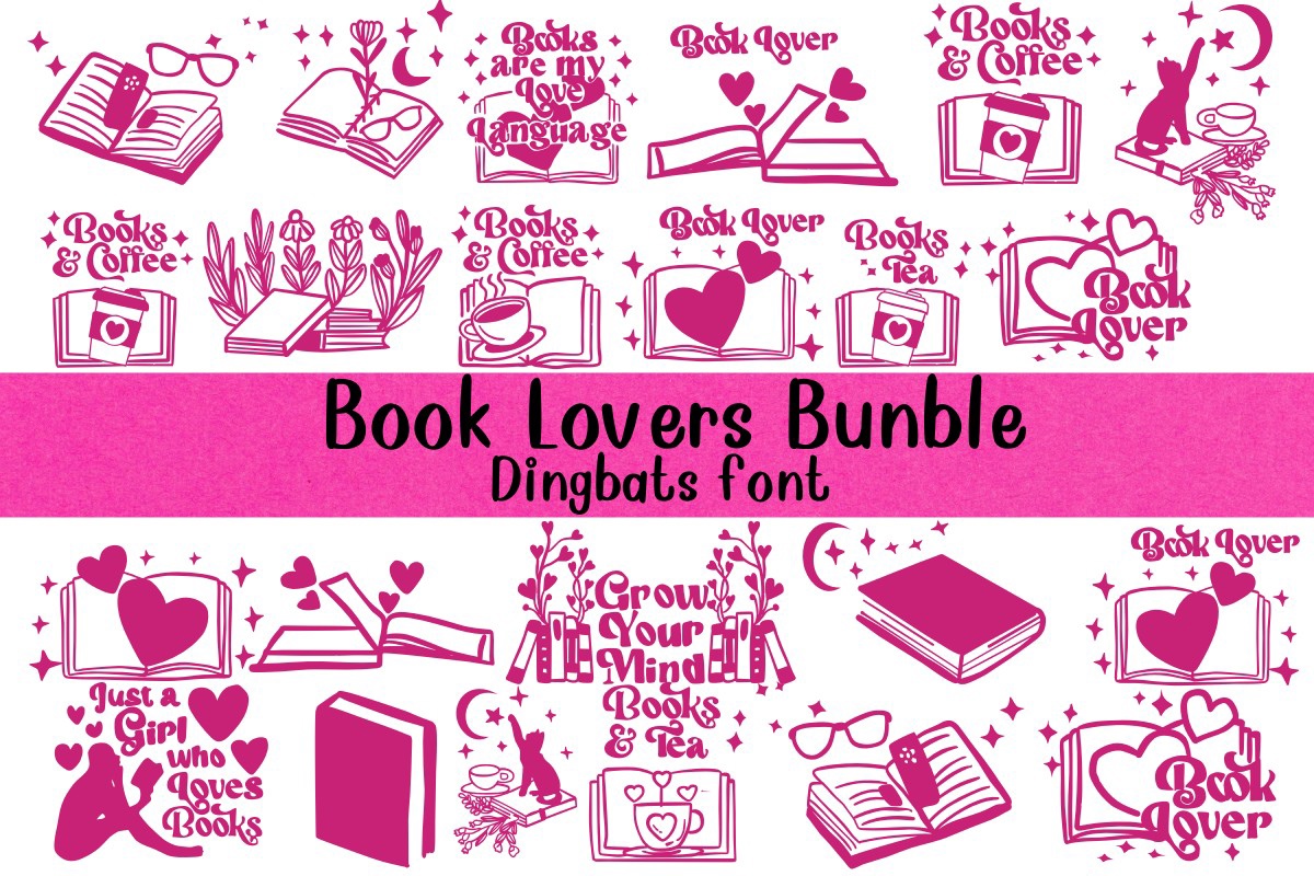 Czcionka Book Lovers Bundle