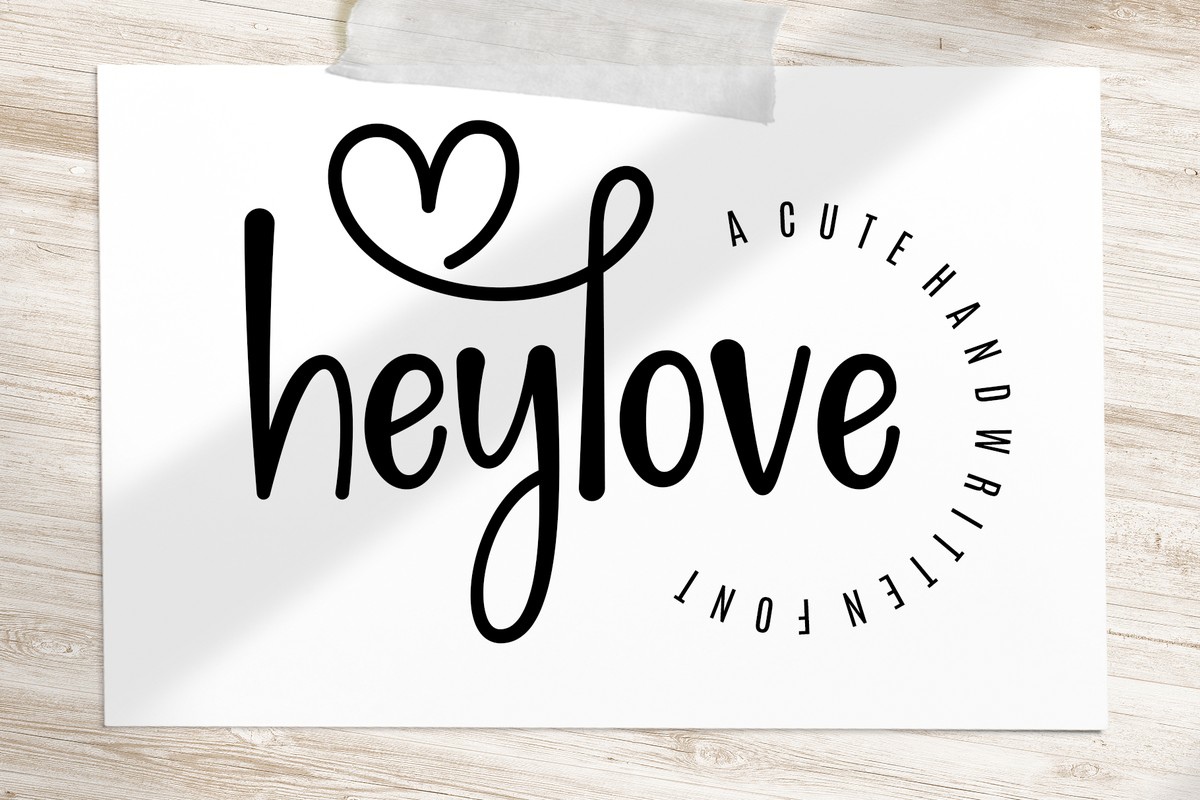 Czcionka Hey Love