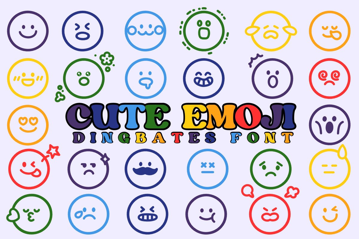 Czcionka Cute Emoji