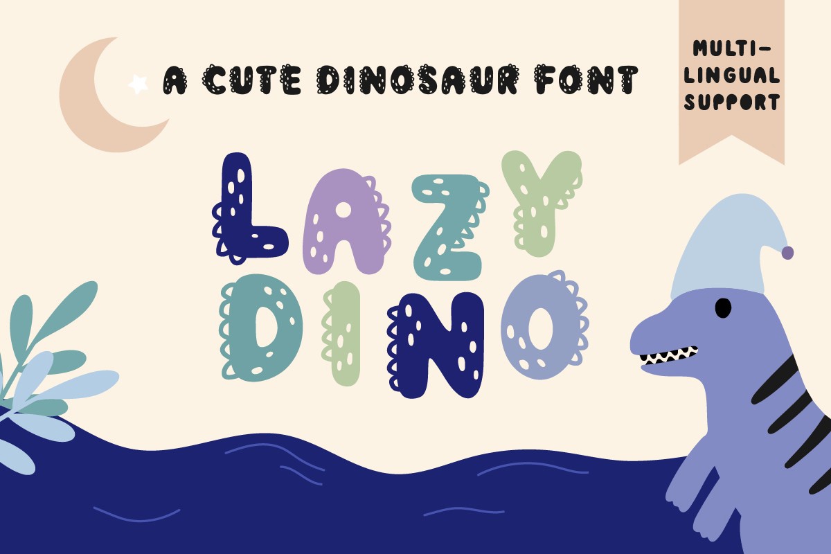 Czcionka Lazy Dino