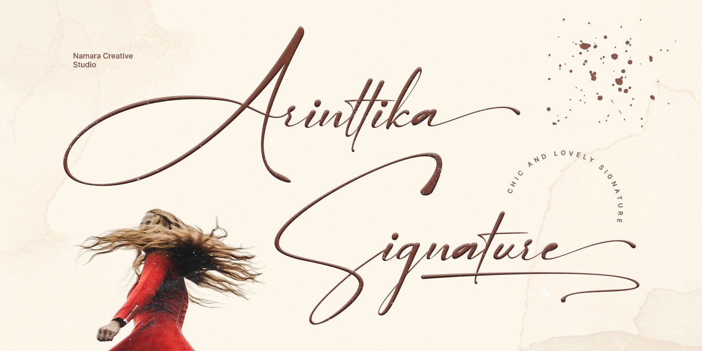 Czcionka Arinttika Signature