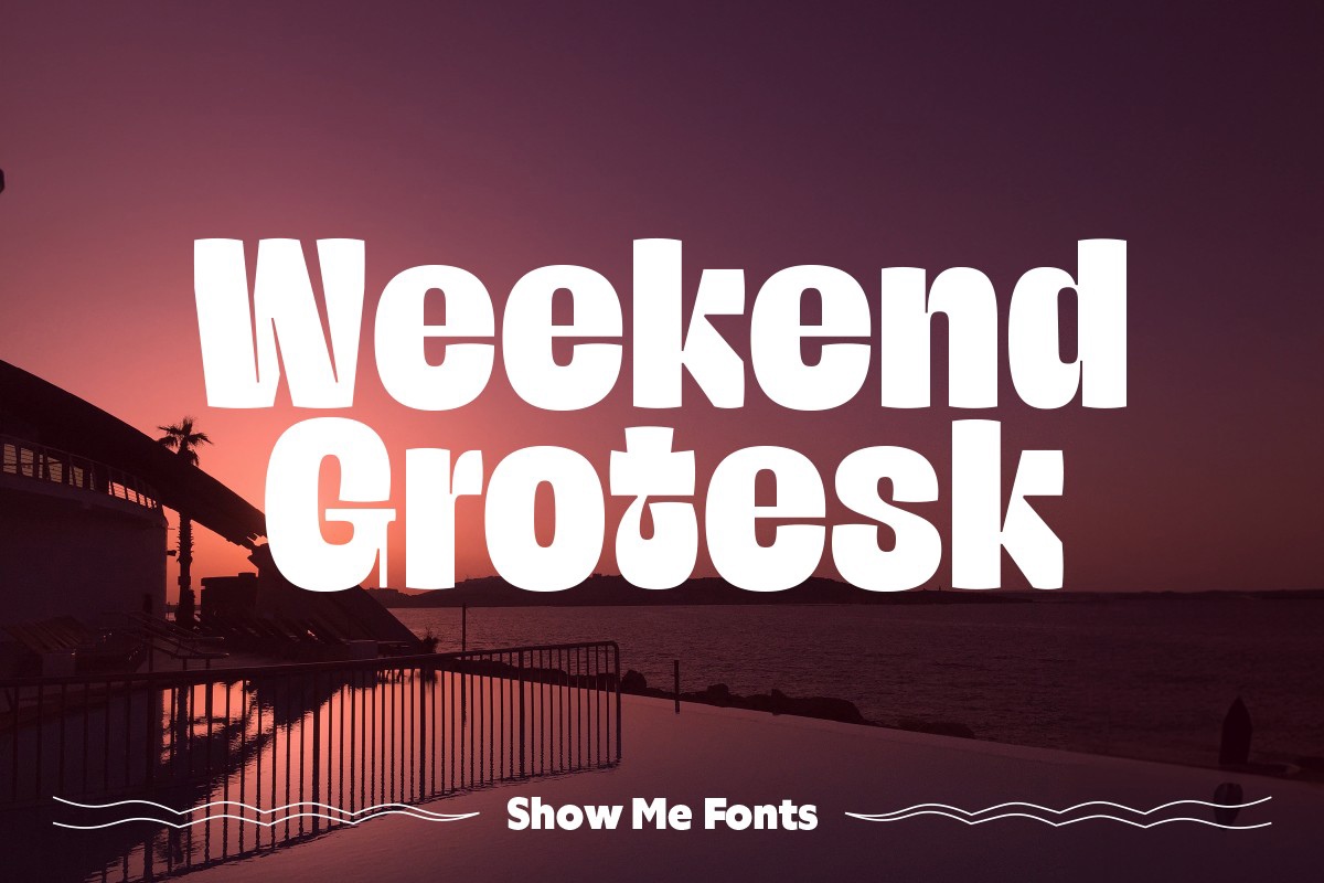 Czcionka Weekend Grotesk