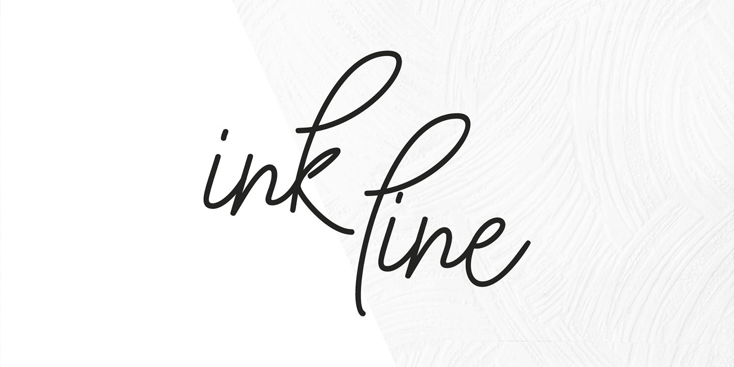 Czcionka Ink Line