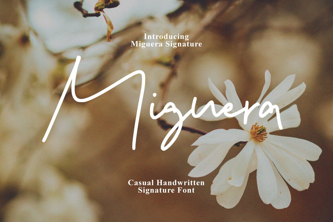 Czcionka Miguera Signature