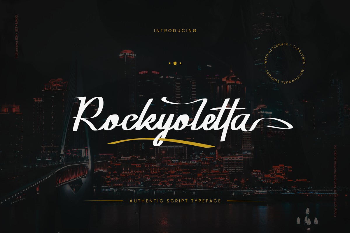 Czcionka Rockyoletta