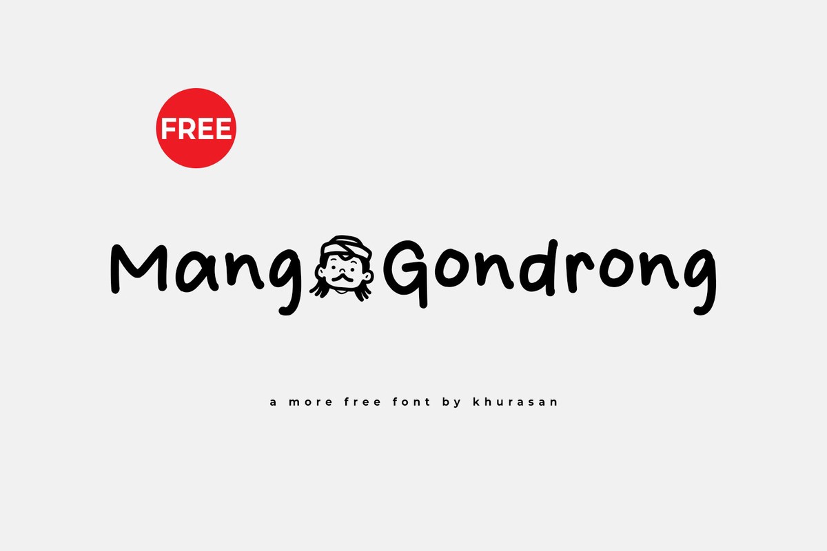 Czcionka Mang Gondrong