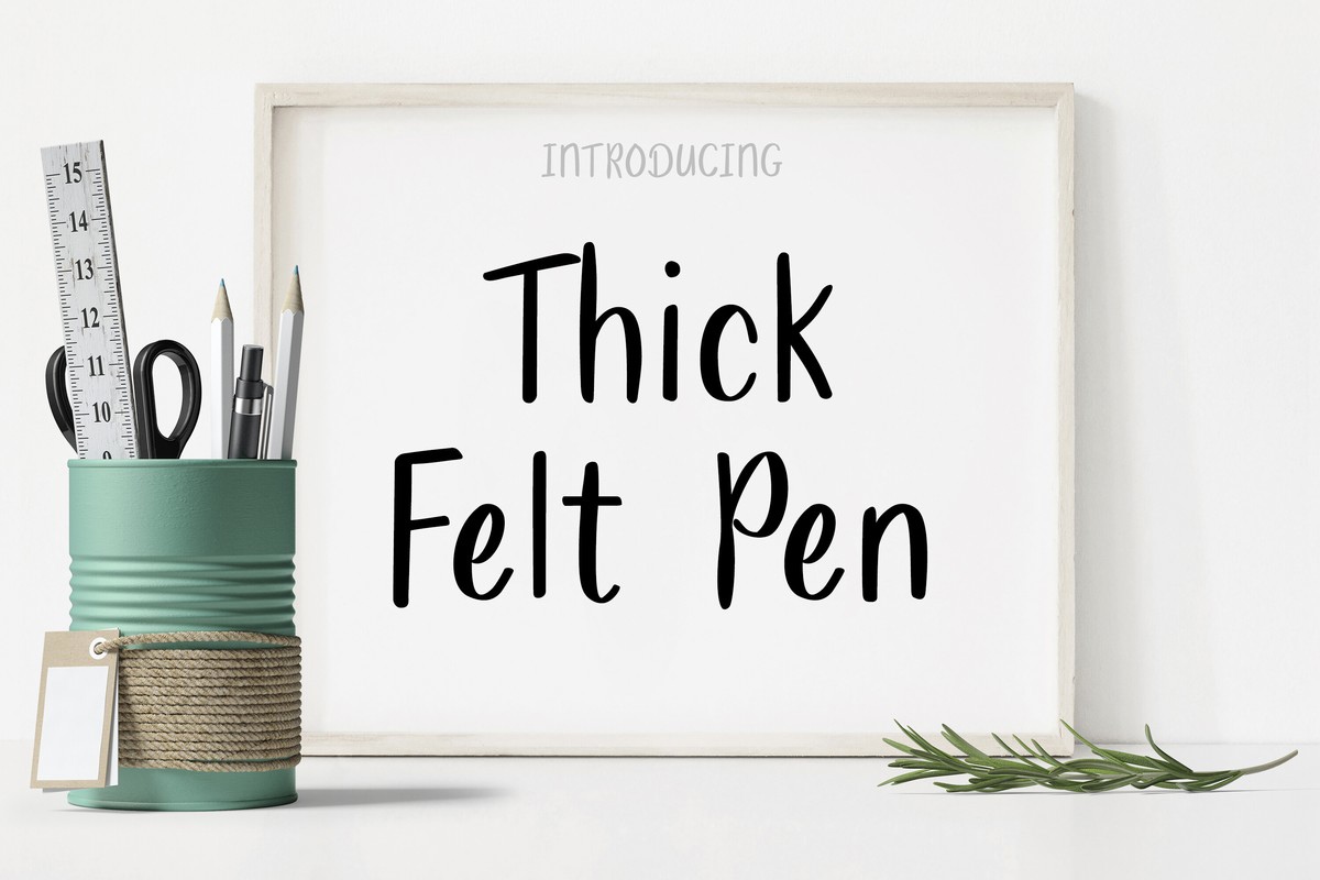 Czcionka Thick Felt Pen
