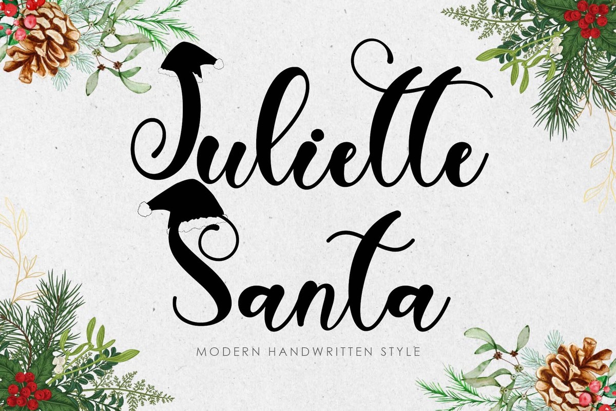 Czcionka Juliette Santa