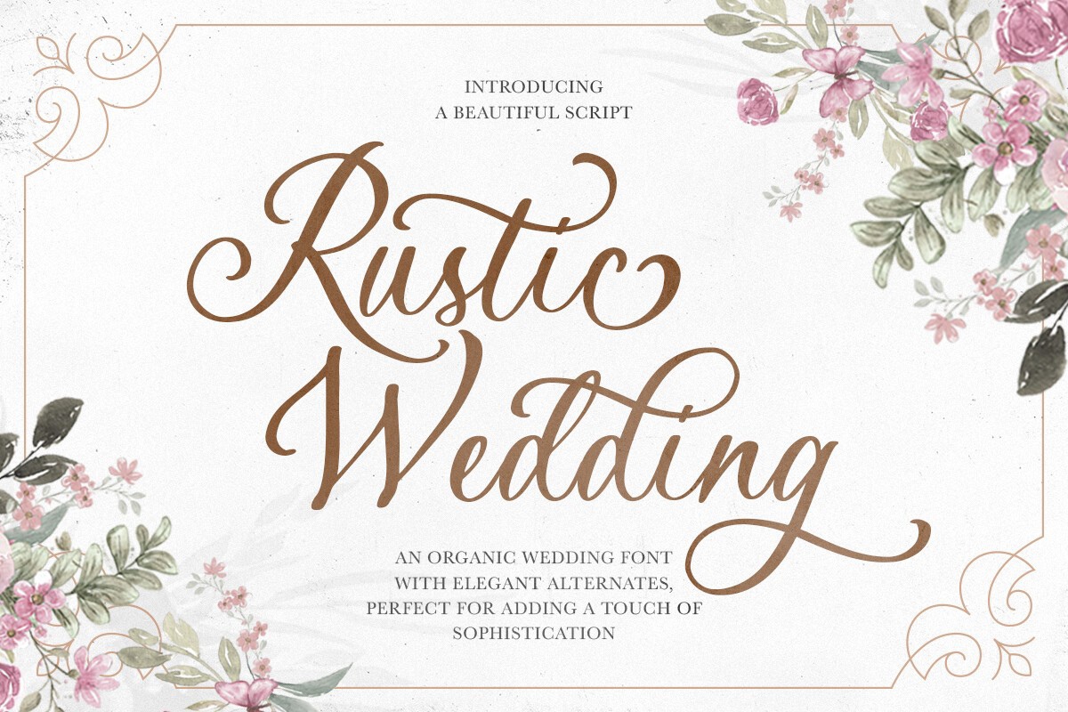 Czcionka Rustic Wedding